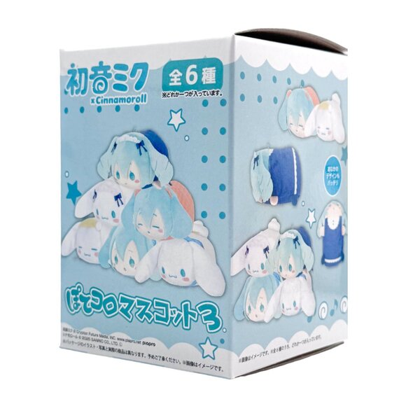 Sanrio Cinnamoroll x Hatsune Miku Potekoro V3 Plush Mascot - Blind Box (SINGLE) - Picture 1 of 4